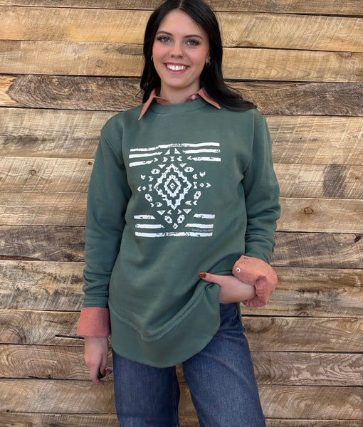 The Aztec Basil Perfect Cut Sweatshirt