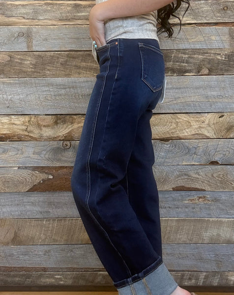 The Carol Mid Rise Ankle Straight Jeans