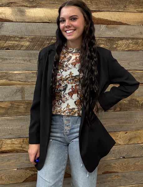 The Just Right Black Blazer