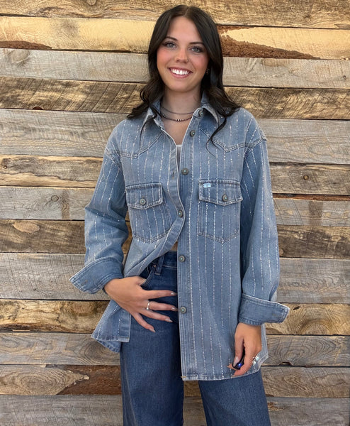 The Rhinestone Denim Jacket