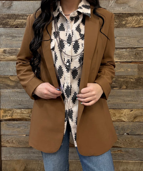 The Just Right Brown Blazer