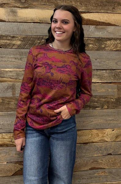 The Bad Company Long Sleeve Mesh Top