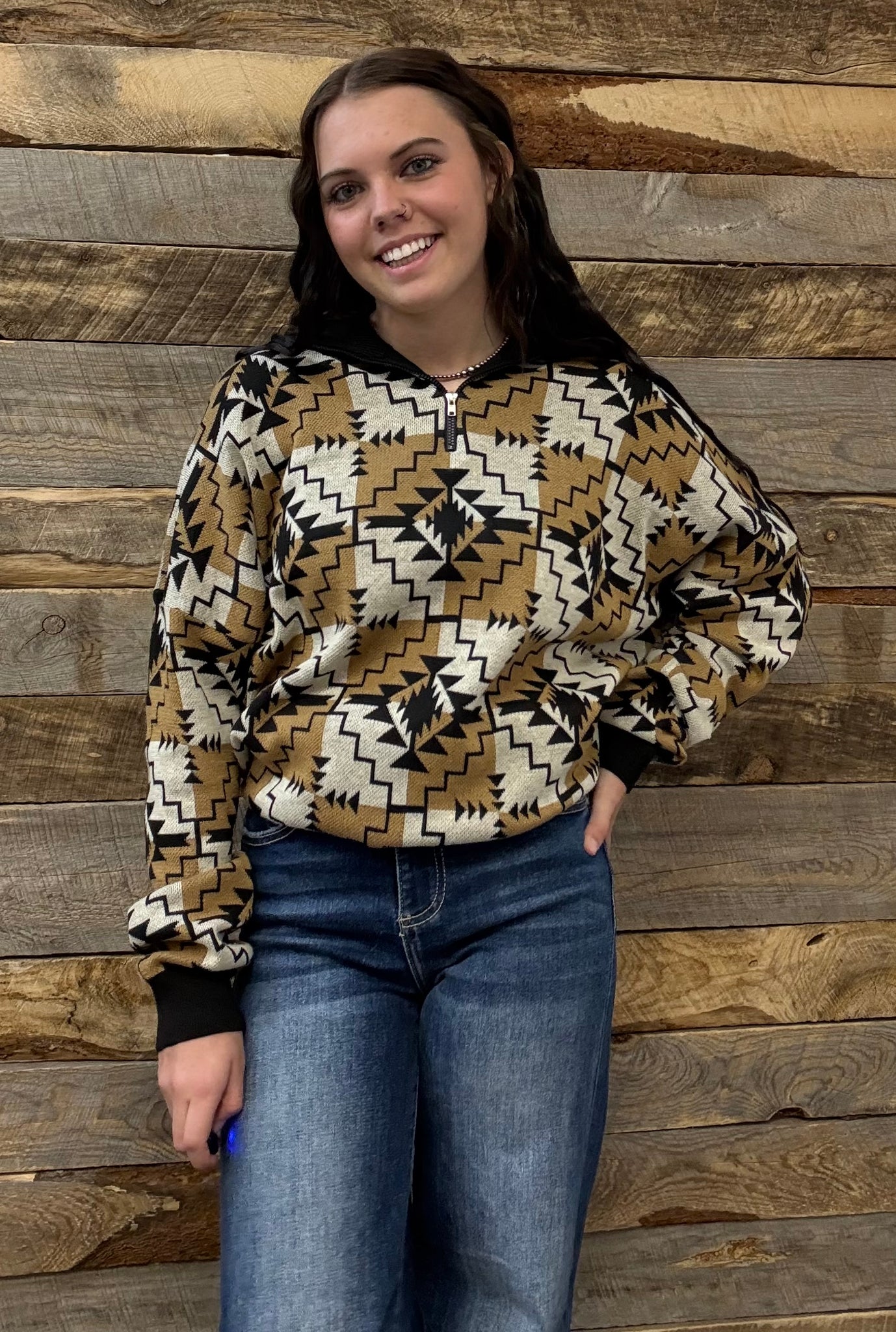 The Aztec Zip Sweatshirt