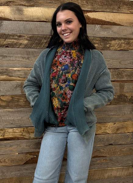 The Floral Chiffon Smocked Top