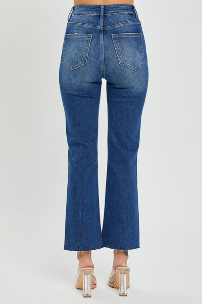 The Braylee High Rise Crop Straight Jeans