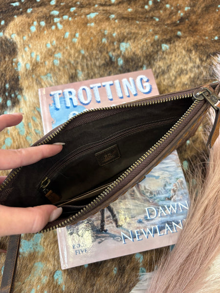 The Way There Croc Clutch Wallet