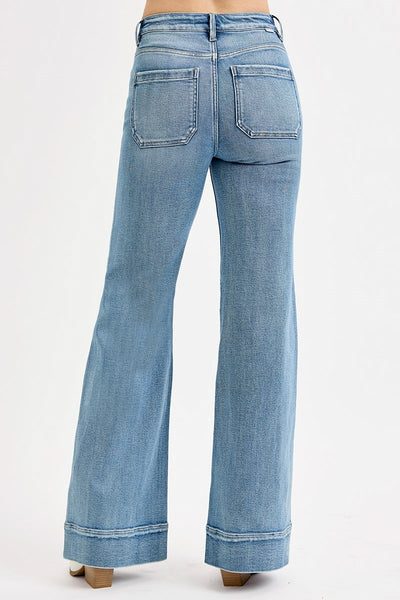 The Hazley High Rise Wide Medium Wash Jeans