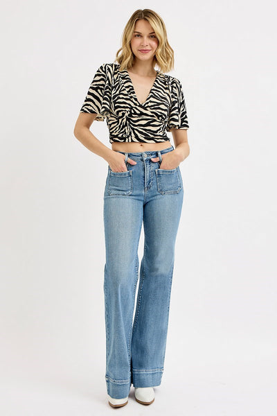 The Hazley High Rise Wide Medium Wash Jeans