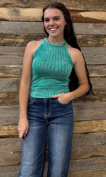 The Remember Those Kelly Green Tank Top