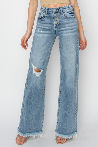The Constance High Rise Wide Leg Jeans