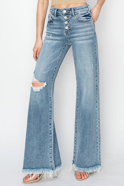 The Constance High Rise Wide Leg Jeans