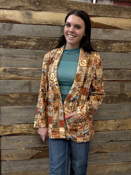 The Western Squares Blazer