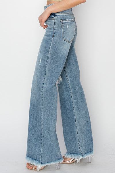 The Constance High Rise Wide Leg Jeans