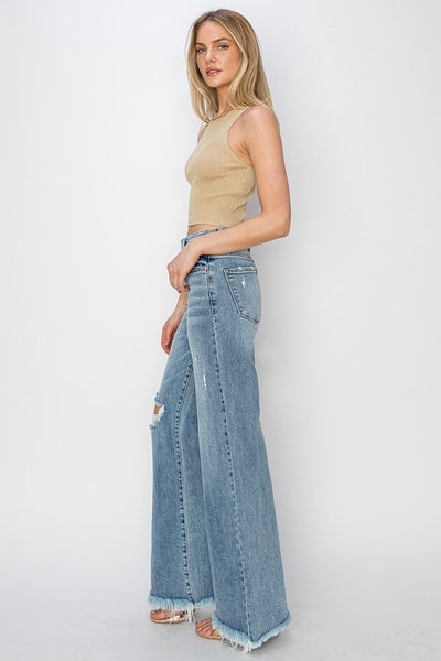The Constance High Rise Wide Leg Jeans