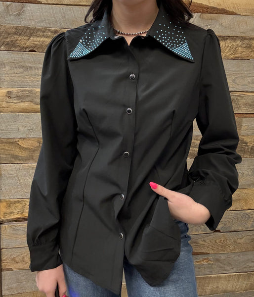 The Show Stopper Black Top Cardigan