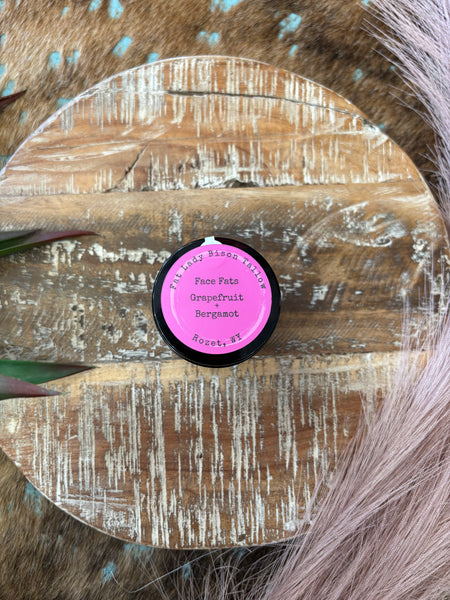 Small Grapefruit and Bergamot Face Fats Premium Whipped Bison Tallow