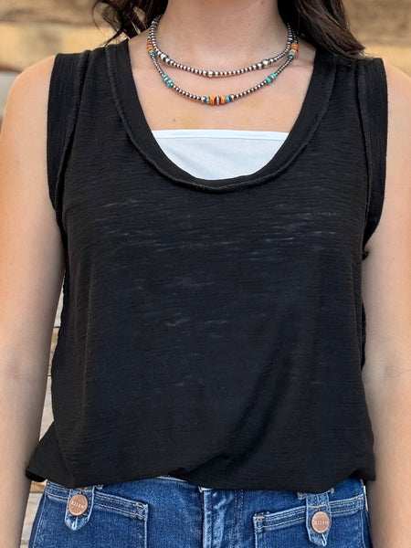 The New Way Black Tank Top