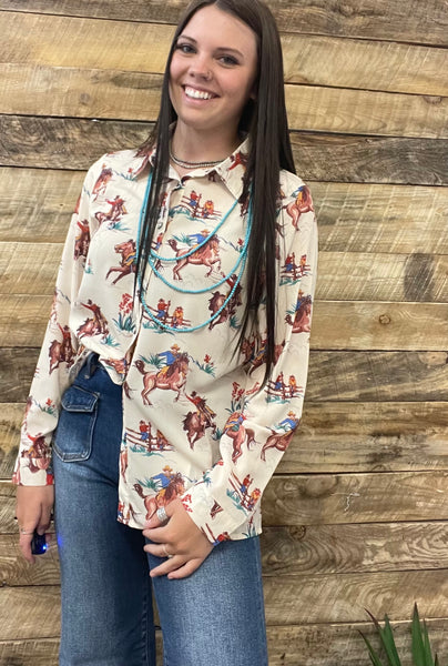 The Come On Cowboy Top Cardigan