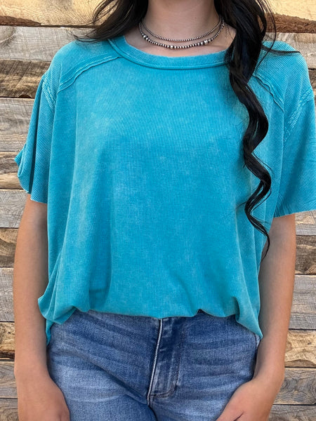 The Way To Be Bright Blue Top