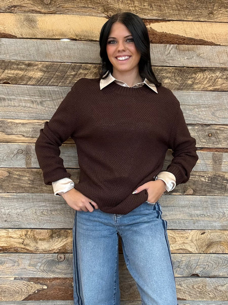 The I Went Mahogany Sweater