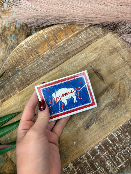 The Wyoming Flag Magnet