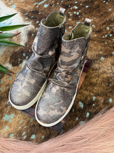 The Camo Glitter Sneakers