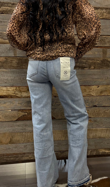 The Mary Lou Wide Leg Hem Jeans