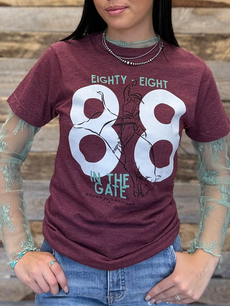 The 88 Marron Heathered Tee