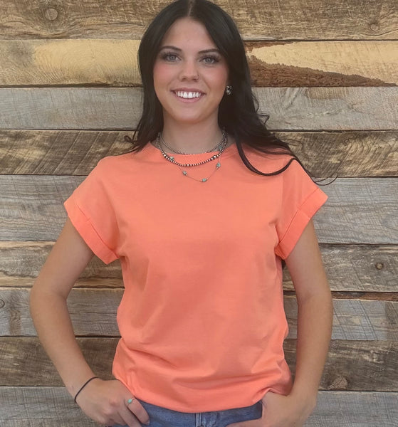 The Take It Basic Coral Top