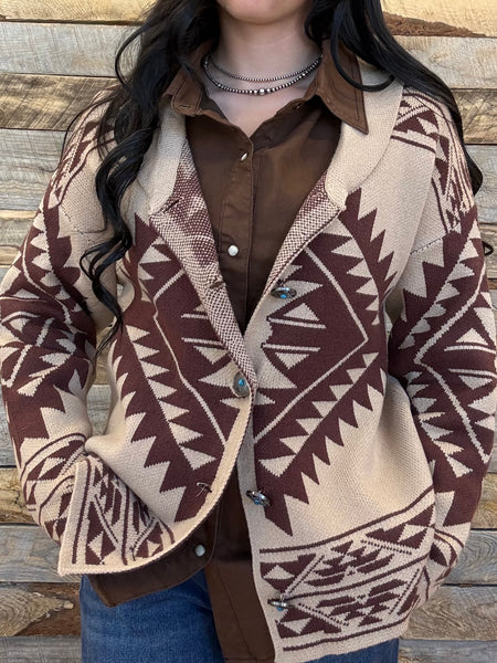 The Aztec Start Cardigan Sweater