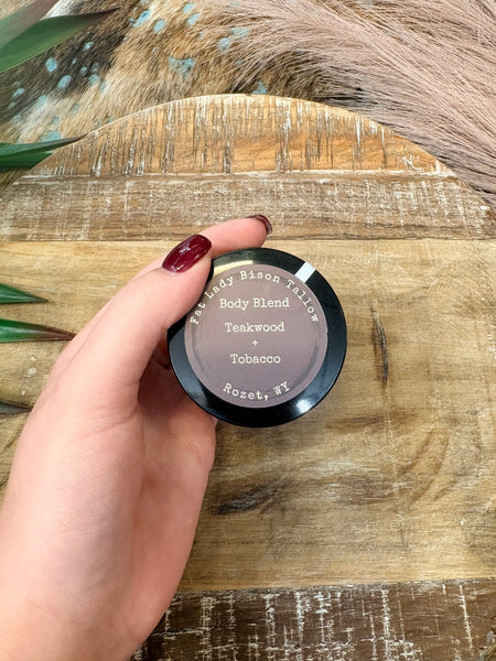 Teakwood & Sweet Tobacco Premium Body Blend Whipped Bison Tallow