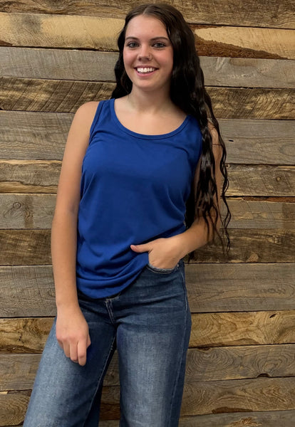 The Basic Blue Tank Top