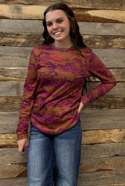 The Bad Company Long Sleeve Mesh Top