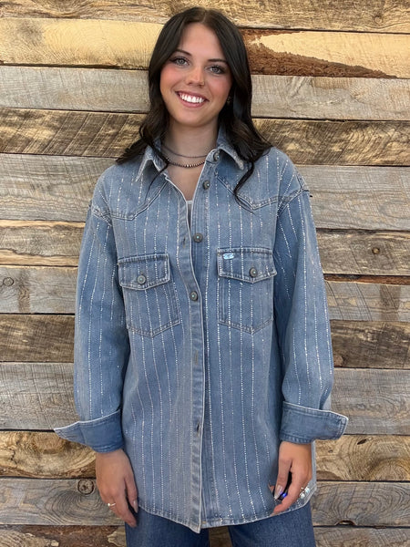 The Rhinestone Denim Jacket