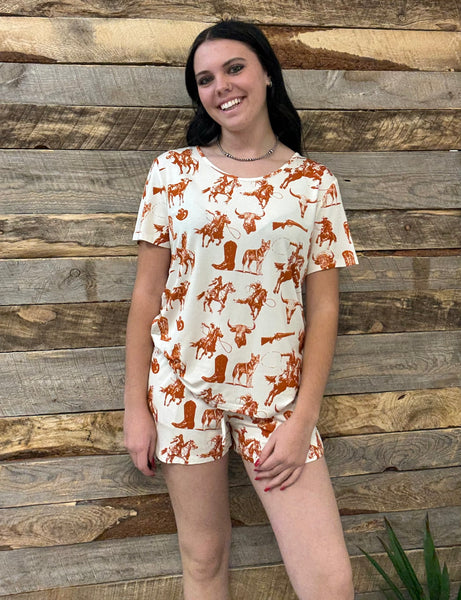 The Cowboys and Indians Pajamas Set