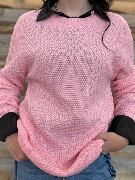 The I Went Dark Pink Sweater