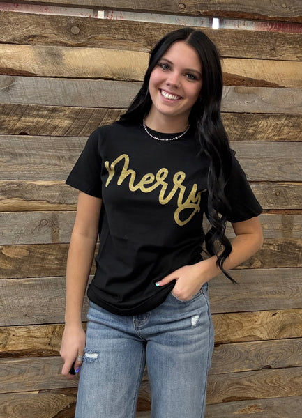 The Merry Black Tee