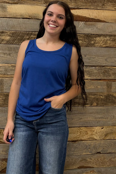 The Basic Blue Tank Top