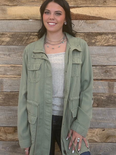 The Watch Out Sage Jacket
