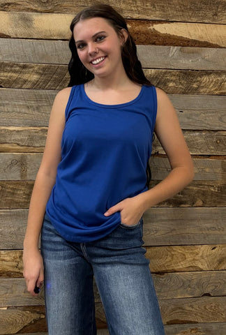 The Basic Blue Tank Top