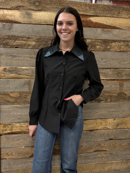 The Show Stopper Black Top Cardigan