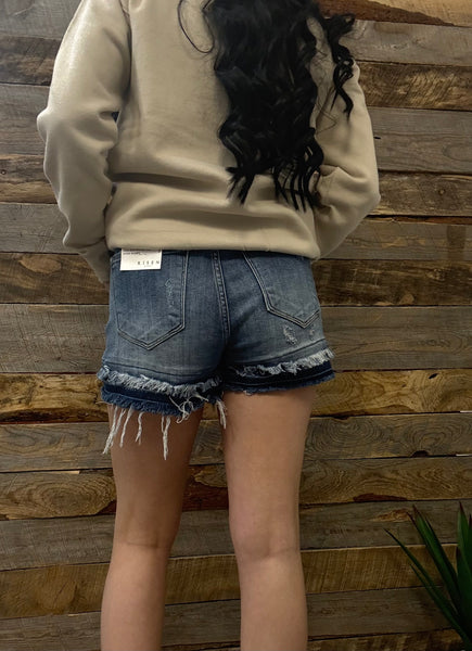 The Kayla High Rise Medium Jean Shorts