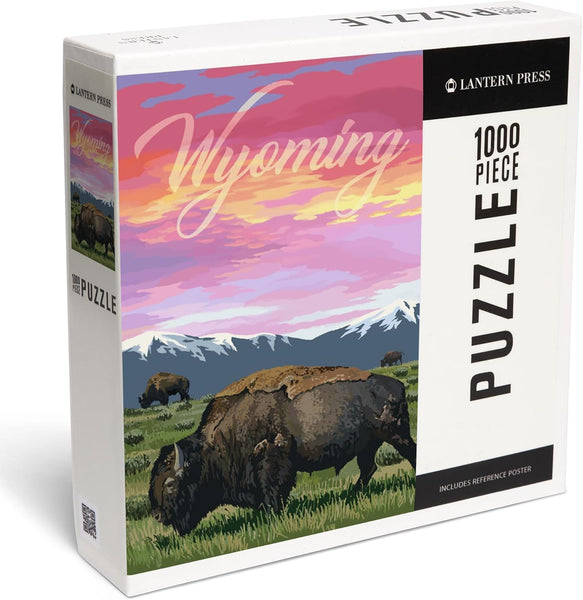 The Wyoming Buffalo and Sunset Puzzle