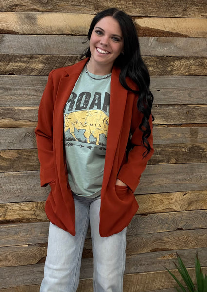 The Just Right Rust Blazer