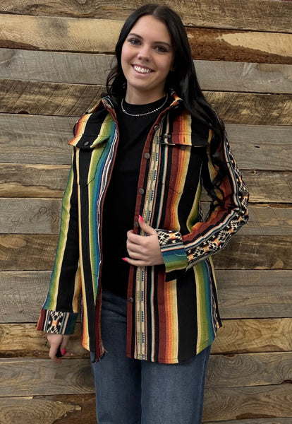 The Look Around Serape Top Cardigan