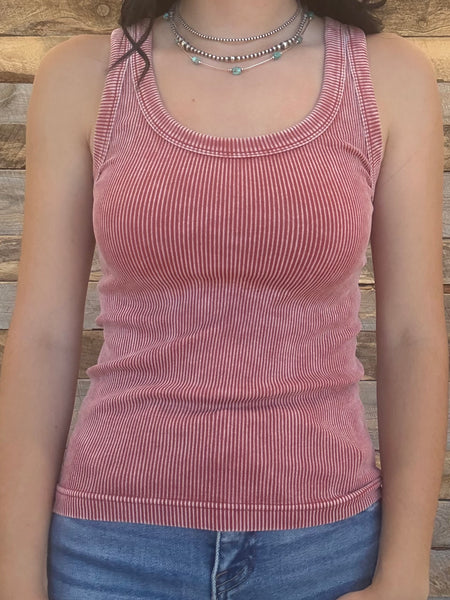 The Talk To Me Rust Tank Top