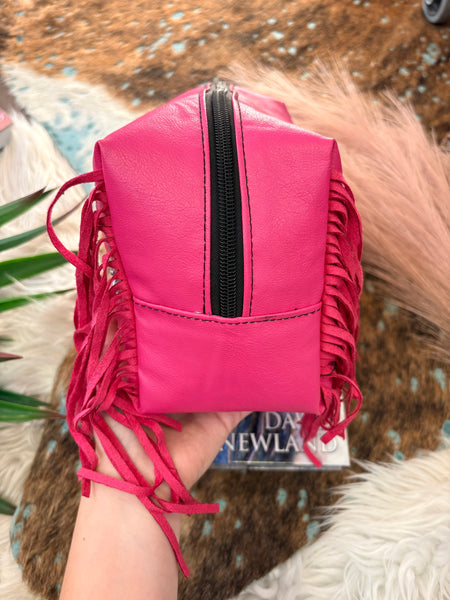 The Pink Concho Traveler Pouch Bag