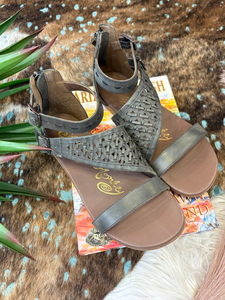 The Come Here Black Sandal