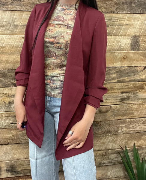 The Today Is Here Wine Blazer