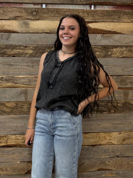 The Best Start Black Tank Top